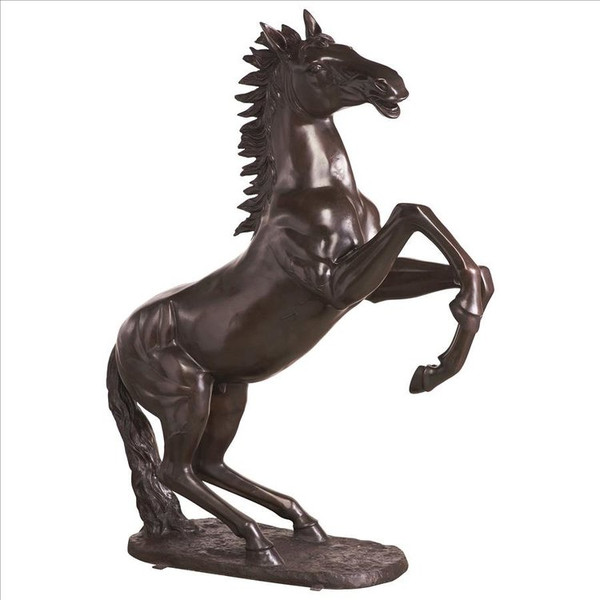 Unbridled Spirit Rearing Horse Cast Bronze Garden Statue Kentucky